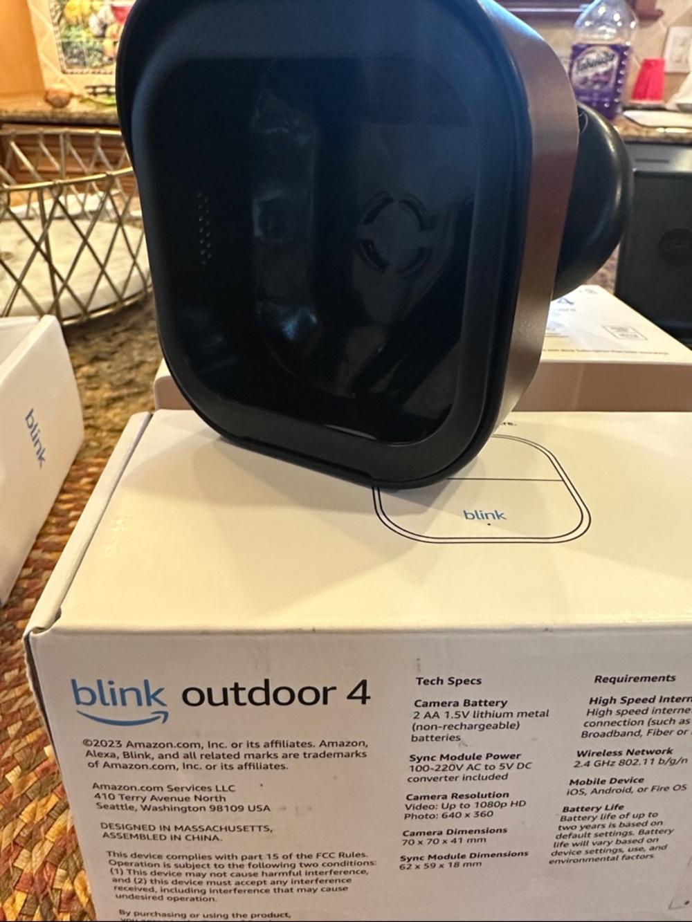 Blink Outdoor 4 Battery-Powered Smart Security Camera - Black